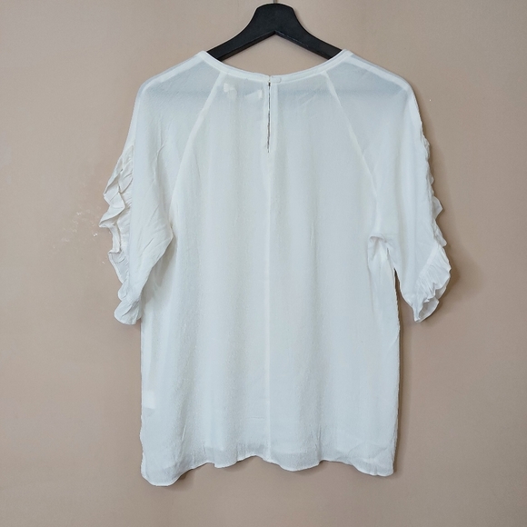 Mustard Seed short sleeve blouse with ruffle detail - Picture 7 of 7